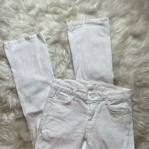 7 For All Mankind White Boot Cut Pants
